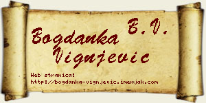 Bogdanka Vignjević vizit kartica